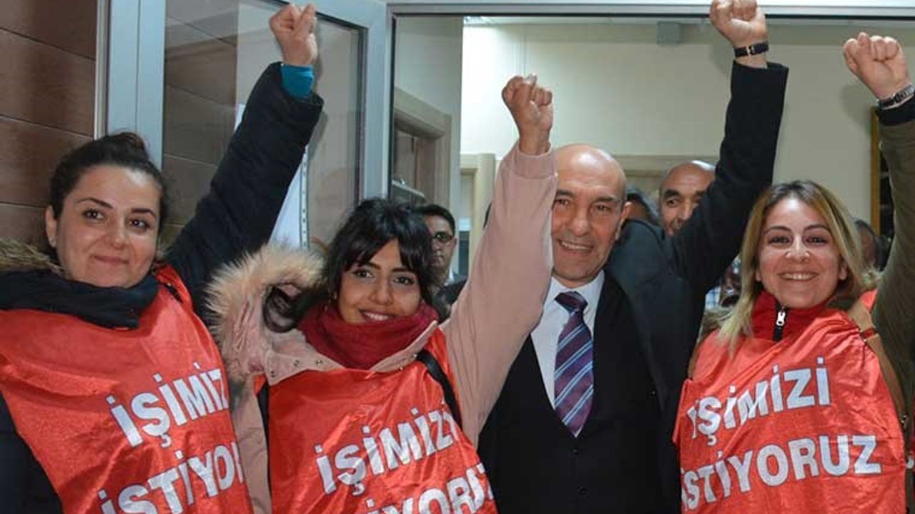 AKP'li Bergama Belediyesi'nin işten çıkardığı işçilere CHP'li Soyer'den destek