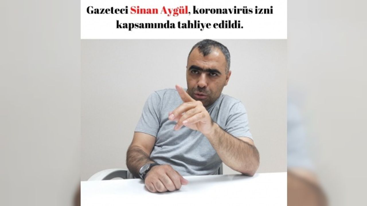 Gazeteci Sinan Aygül, koronavirüs izni kapsamında tahliye edildi