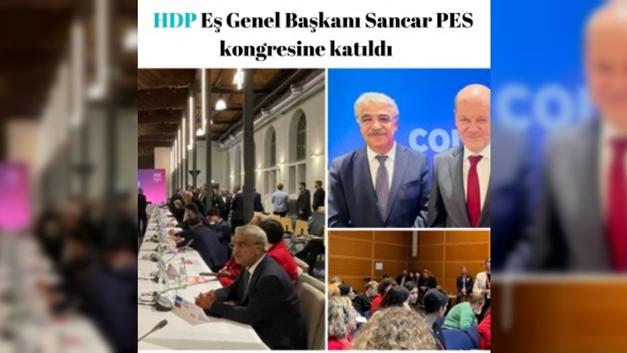 HDP Eş Genel Başkanı Sancar PES kongresine katıldı