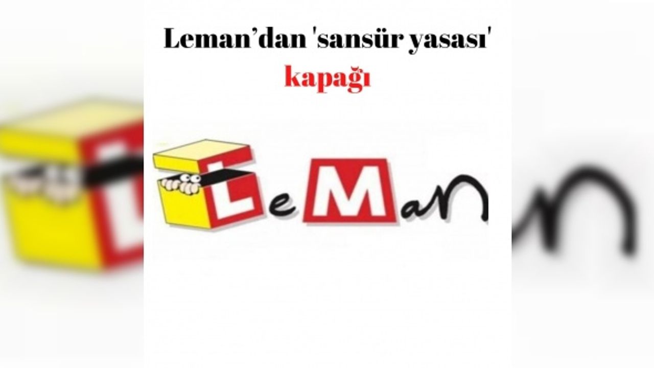 Leman’dan 'sansür yasası' kapağı