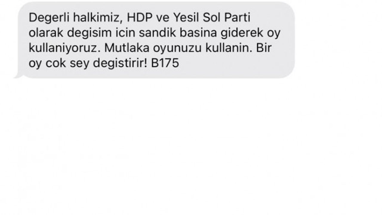HDP ve Yeşil Sol’dan ‘Oyunuzu mutlaka kullanın’ çağrısı