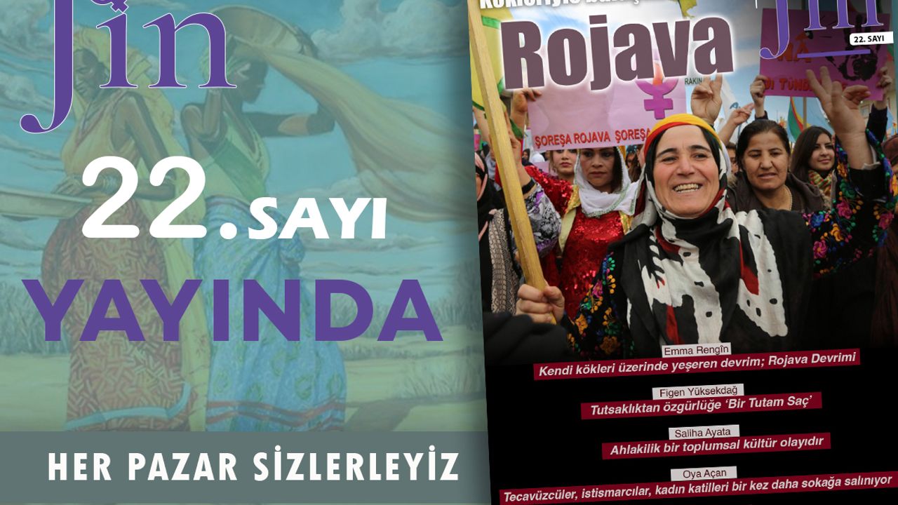 Jin Dergi'nin bu haftaki kapağı Rojava