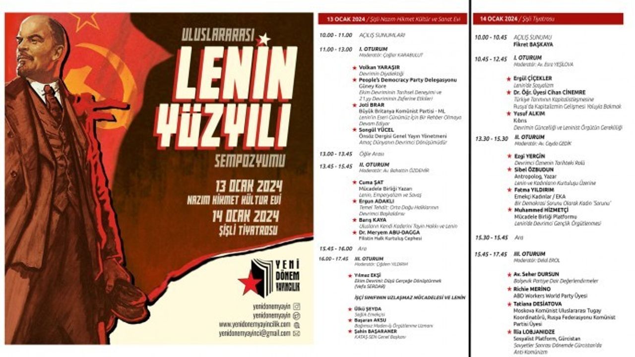 ‘Uluslararası Lenin Yüzyılı’ sempozyumu düzenlenecek