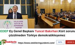 HEDEP Eş Genel Başkanı Tuncel Bakırhan:Kürt sorunu çözülmeden Türkiye demokratikleşemez