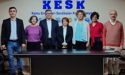 KESK'in yeni Eş Genel Başkanları Ayfer Koçak ile Ahmet Karagöz oldu