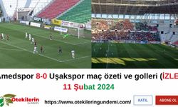 Amedspor 8-0 Uşakspor maç özeti ve golleri (İZLE)