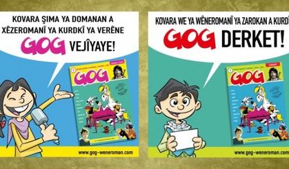 İlk Kürtçe çizgi roman çocuk dergisi GOG yayına başladı