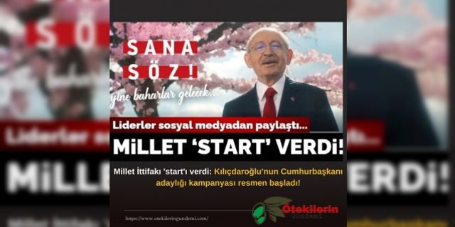 Millet İttifakı 'start'ı verdi: Kılıçdaroğlu'nun Cumhurbaşkanı adaylığı kampanyası resmen başladı!