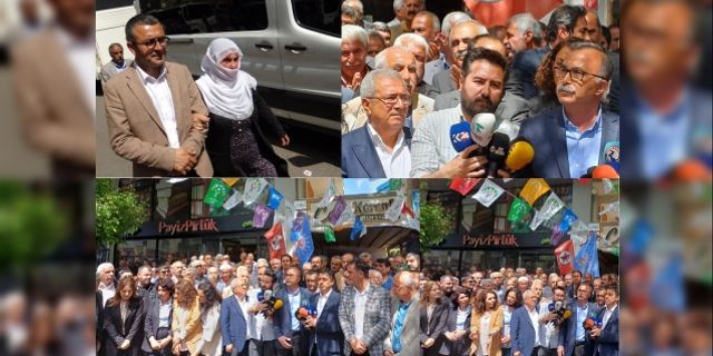 Amed’te gözaltılar protesto edildi:  Bu halka karşı sözümüz var ve işte buradayız
