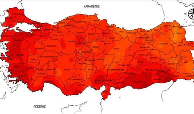 Türkiye haritası kırmızıya boyandı: Rekor üstüne rekor!