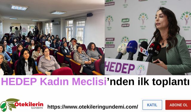HEDEP Kadın Meclisi’nden ilk toplantı