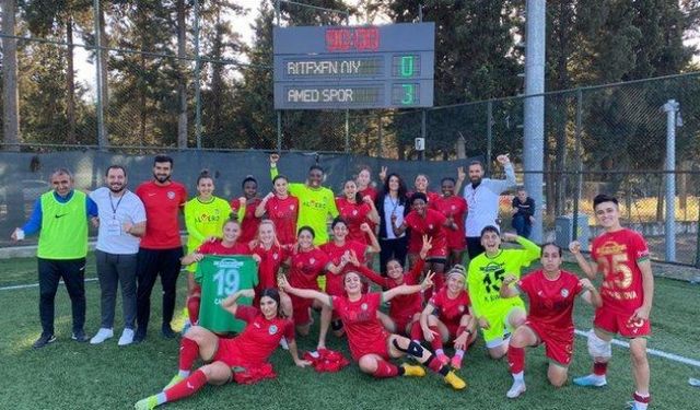Amedspor Kadın Futbol Takımı rakibini 3-0 mağlup etti