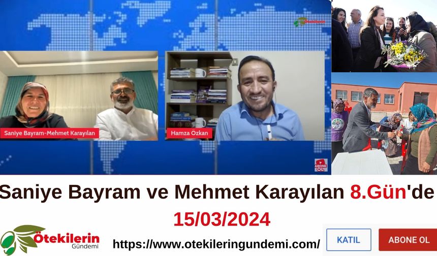 #CANLI | Saniye Bayram ve Mehmet Karayılan #8Gün'de cevaplıyor!