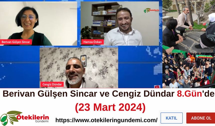 #CANLI | Berivan Gülşen Sincar ve Cengiz Dündar #8Gün'de Canlı yayında sorularımızı yanıtlıyorlar!