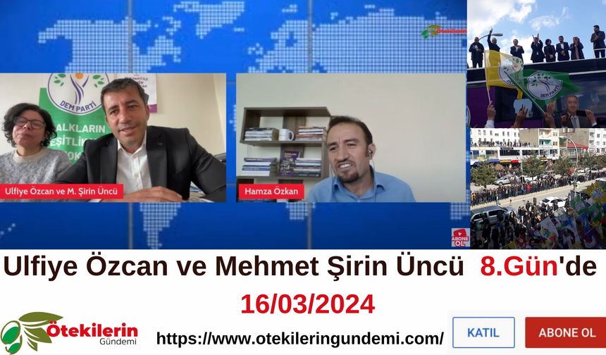 #CANLI | Ulfiye Özcan ve Mehmet Şirin Üncü #8Gün'de Canlı Yayında Sorularımızı Cevaplıyor!